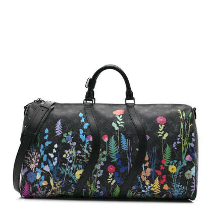 Louis Vuitton Monogram Eclipse Folia Keepall Bandouliere 50 1 of 9