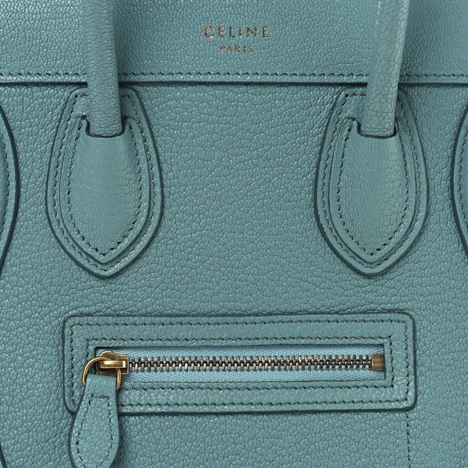 Celine Goatskin Nano Luggage Antarctic 7 of 12