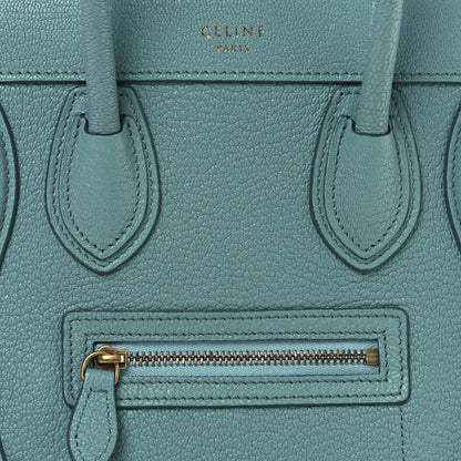 Celine Goatskin Nano Luggage Antarctic 7 of 12