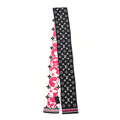 Louis Vuitton Silk Monogram Marbles Bandeau Midnight Fuchsia 2 of 3