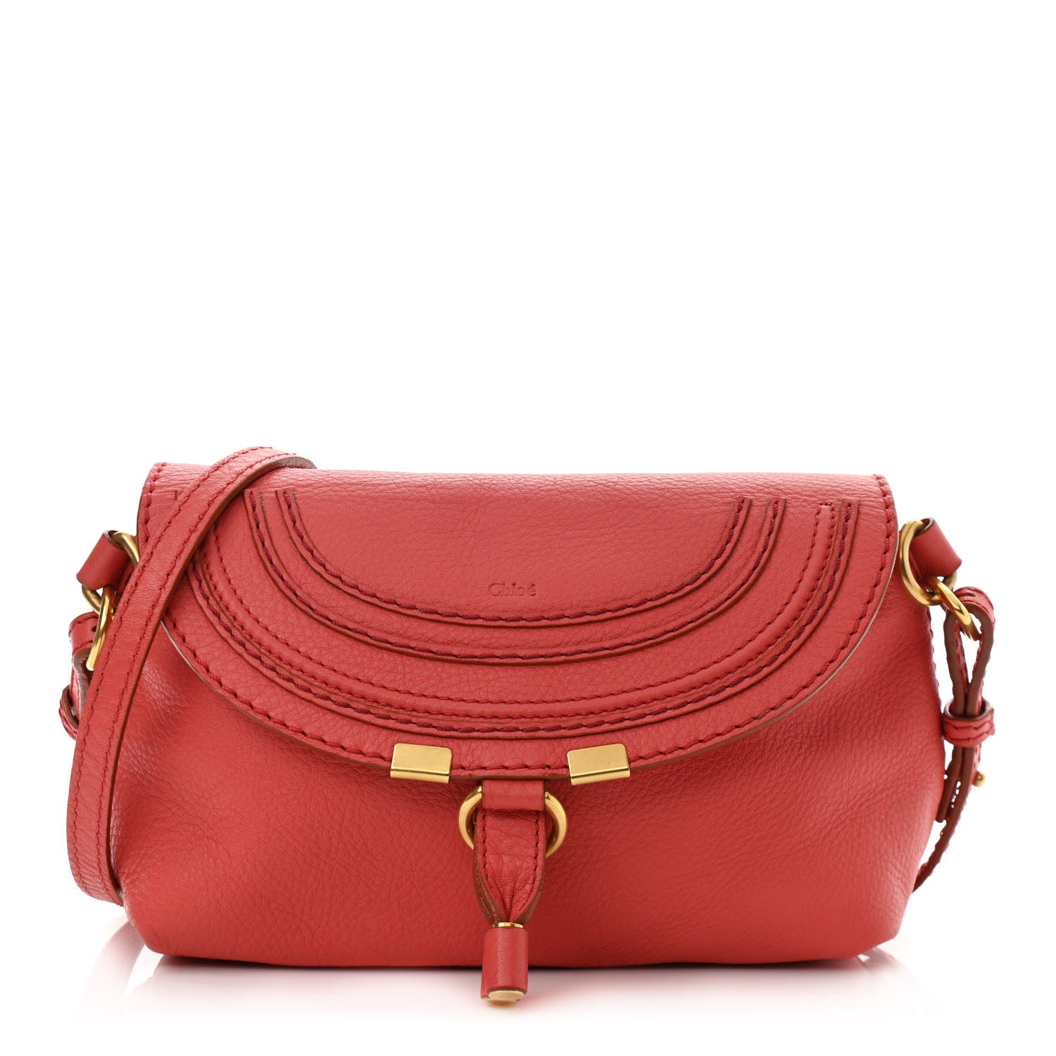 Chloe Calfskin Marcie Pochette Crossbody Bag Paradise Pink 1 of 10