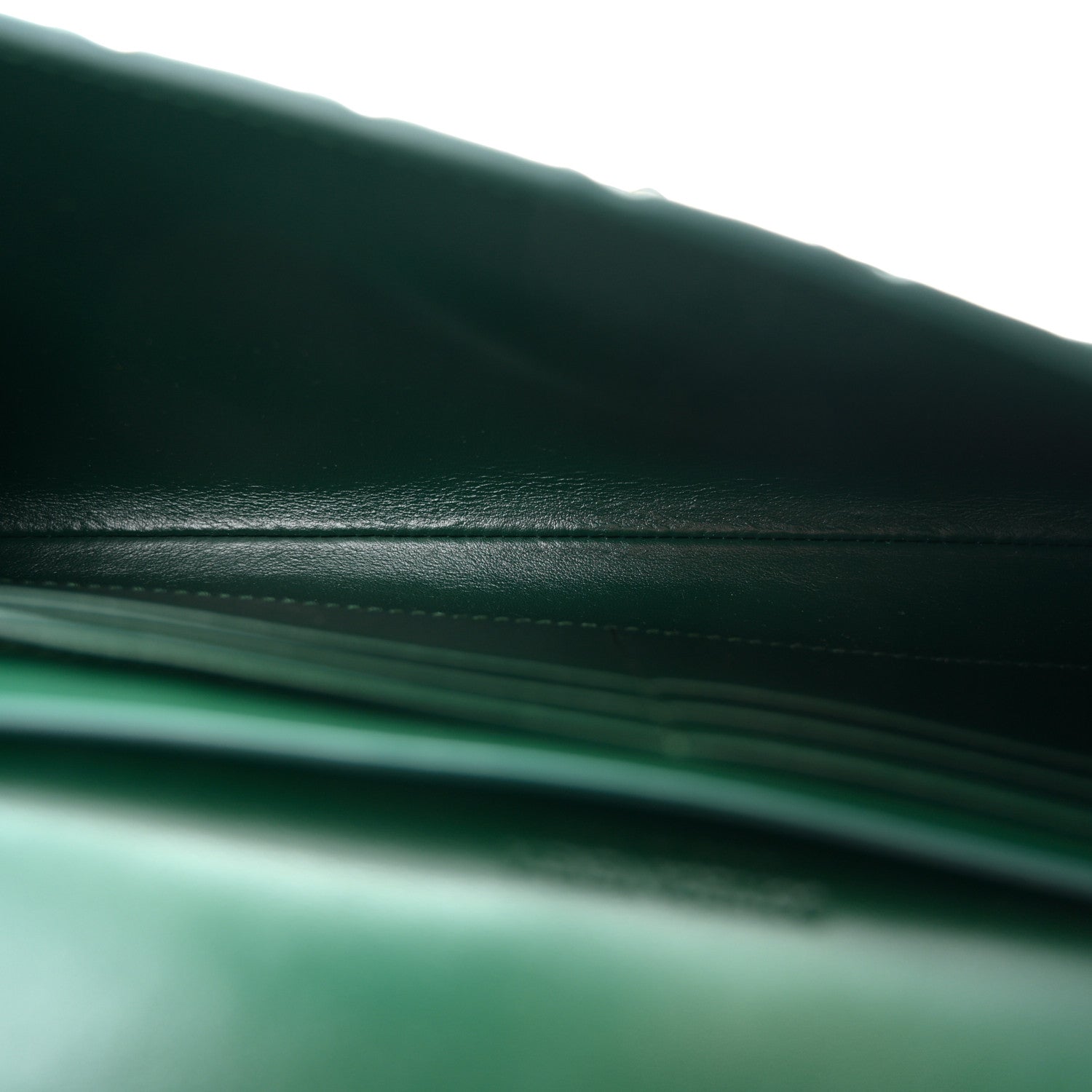 Bottega Veneta Nappa Intrecciato Long Andiamo Top Handle Clutch Emerald Green 5 of 7