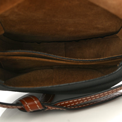 Loewe Grained Calfskin Small Gate Crossbody Bag Pecan Black 5 of 10