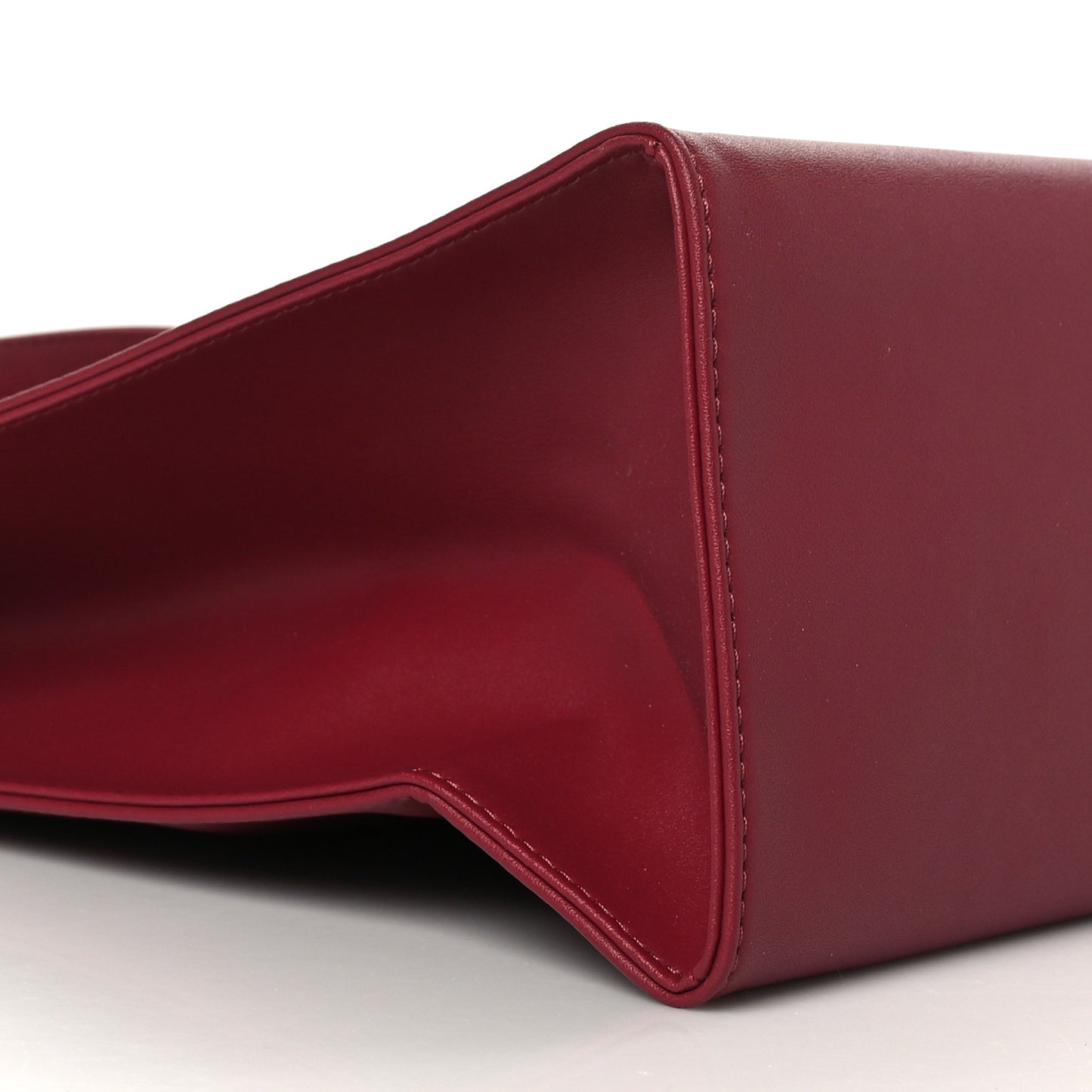 Vegan Leather Medium Shopping Bag Oxblood