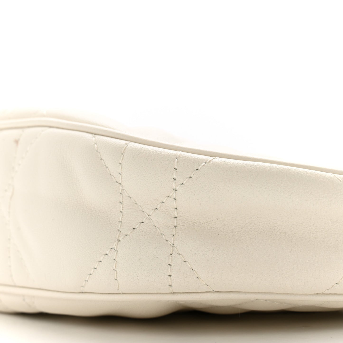 Lambskin Cannage CD Lounge Bag Latte
