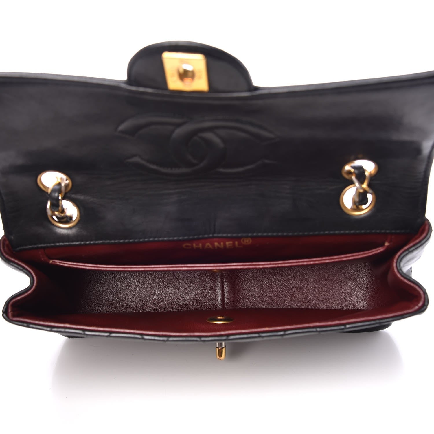Chanel Lambskin Quilted Small Single Flap Black 6 of 14