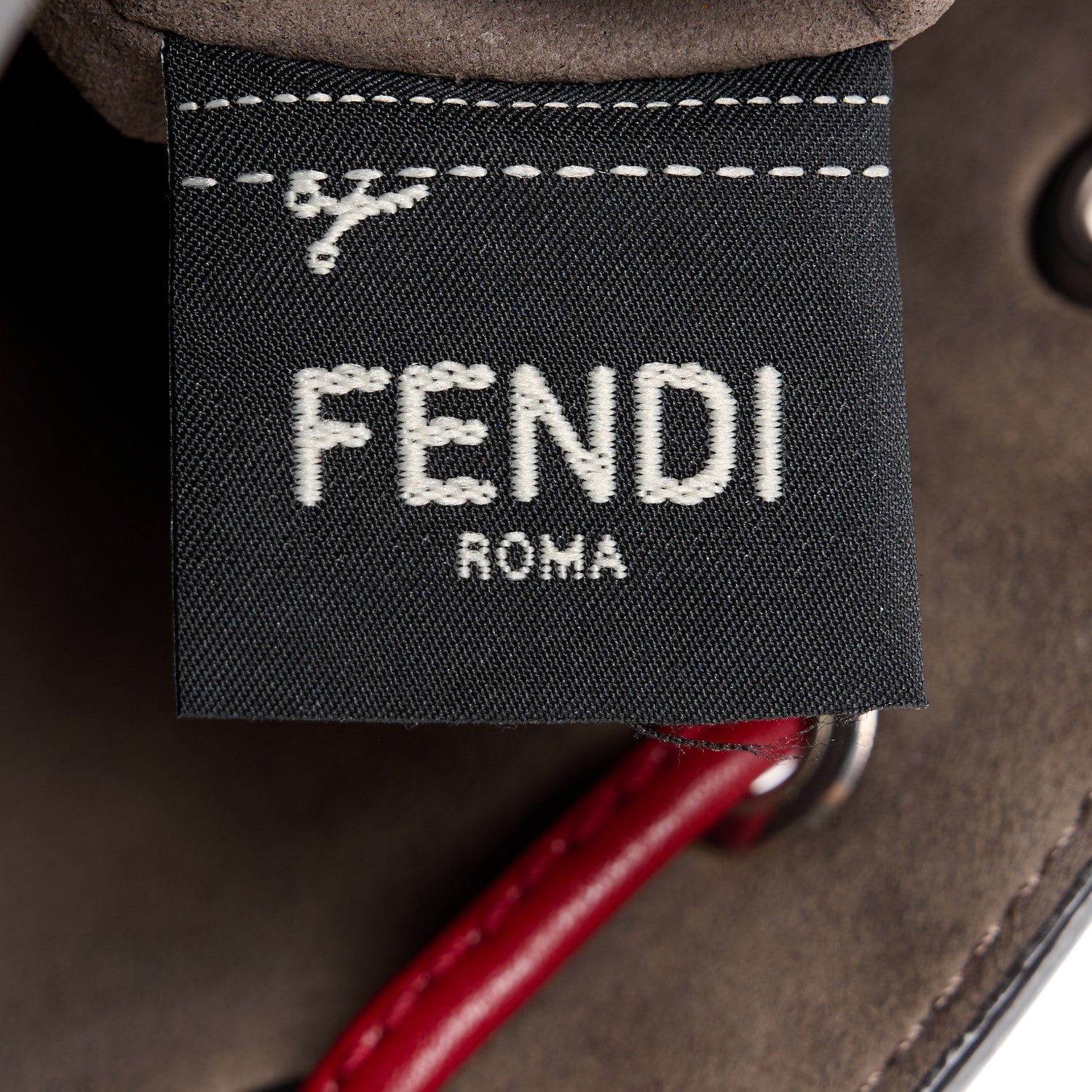 Fendi Vitello Liberty F is Fendi FF 1974 Embossed Mini Mon Tresor Bucket Bag Fragola 8 of 12