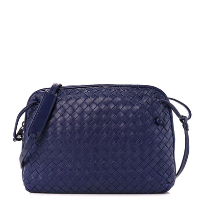 Bottega Veneta Nappa Intrecciato Nodini Crossbody Messenger Purple 1 of 10