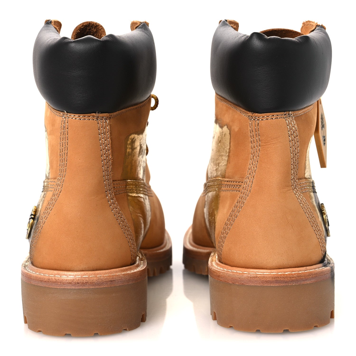 Jimmy Choo X TIMBERLAND Nubuck Graffiti Womens Ankle Boots 9.5