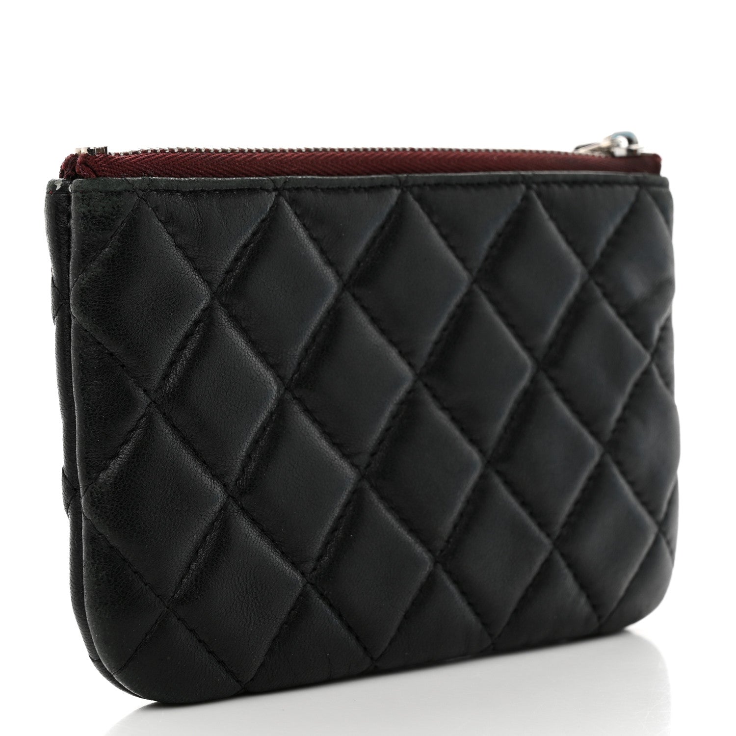 Chanel Lambskin Quilted Small Cosmetic Case Black 3 of 11