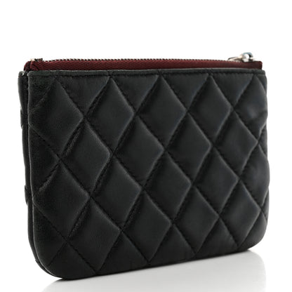 Chanel Lambskin Quilted Small Cosmetic Case Black 3 of 11