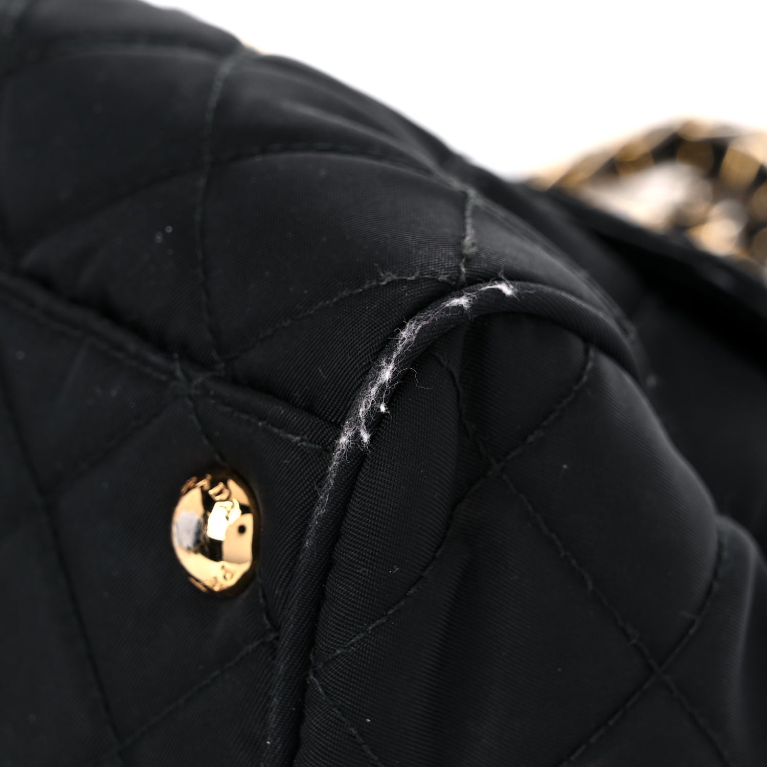 Prada Nylon Tessuto Impuntu Quilted Flap Black 8 of 18