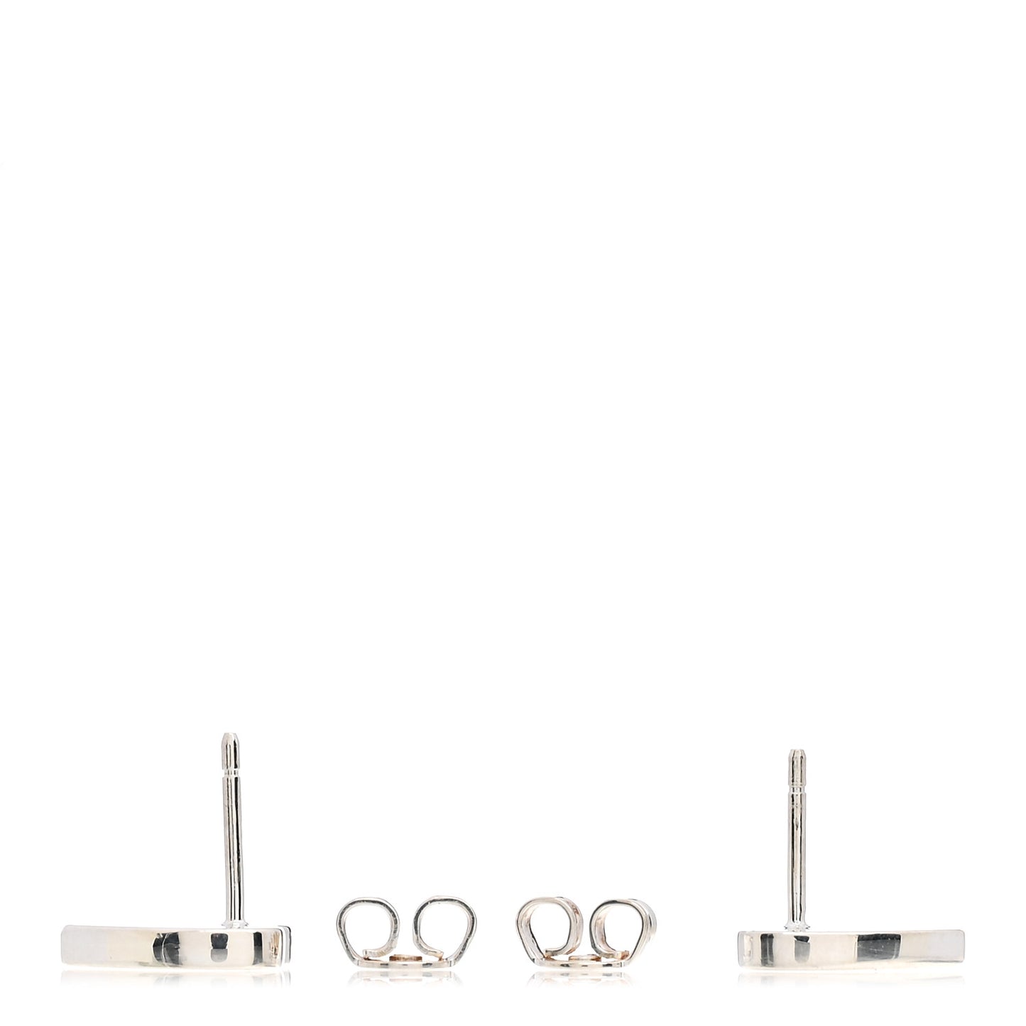 Sterling Silver Trademark Heart Stud Earrings
