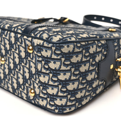 Christian Dior Oblique Large D-Vibe Bowling Bag Navy 10 of 10