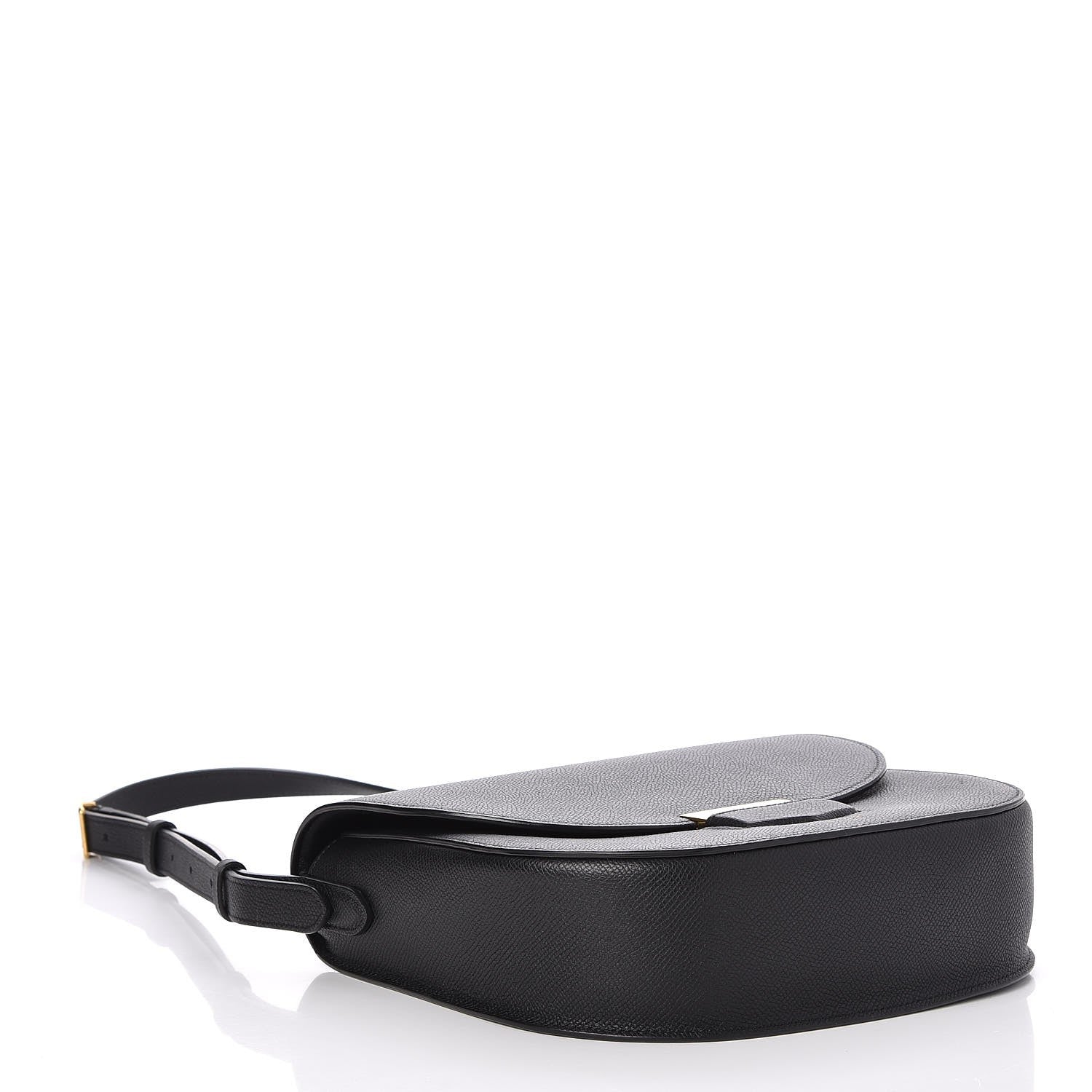 Celine Grained Calfskin Medium Trotteur Black 4 of 7