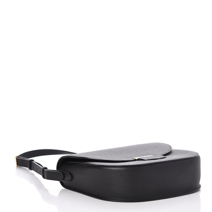 Celine Grained Calfskin Medium Trotteur Black 4 of 7