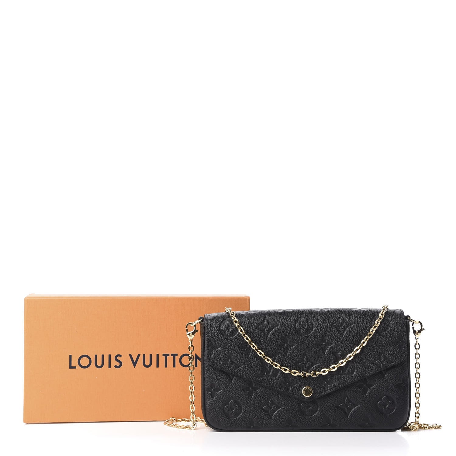 Louis Vuitton Empreinte Pochette Felicie Chain Wallet Black 11 of 11