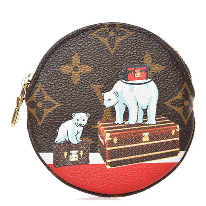Louis Vuitton Monogram 2017 Christmas Animation Round Coin Purse 1 of 14