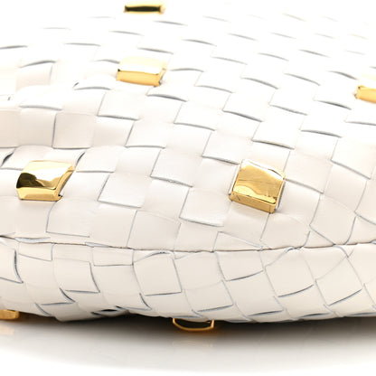 Bottega Veneta Nappa Studded Intrecciato Teen Jodie Hobo Chalk 9 of 10