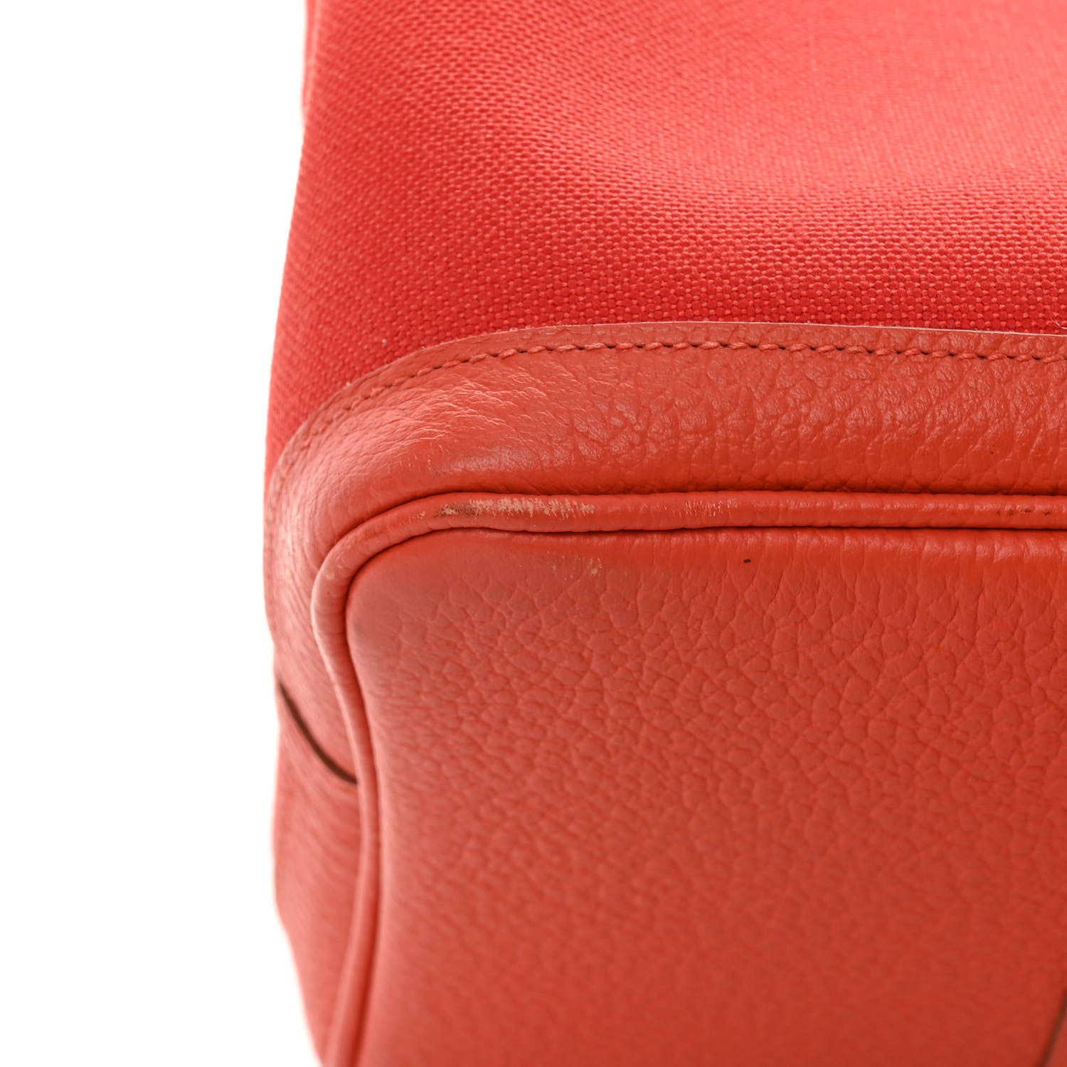 Hermes Toile Militaire Vache Country Garden Party Pockets 36 MM Rouge Tomate Capucine 12 of 17