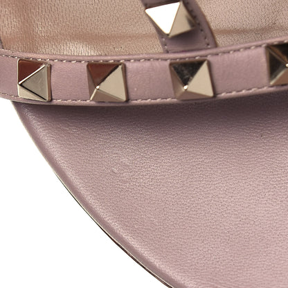 Valentino Garavani Calfskin Nappa Rockstud Gladiator 105mm Sandals 37 Poudre 8 of 9
