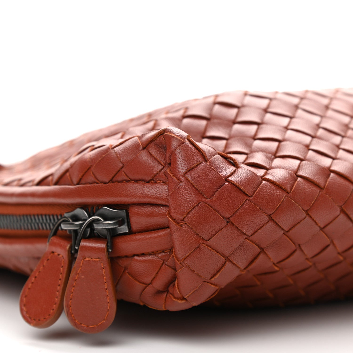 Bottega Veneta Nappa Intrecciato Nodini Crossbody Messenger Terracota 10 of 11