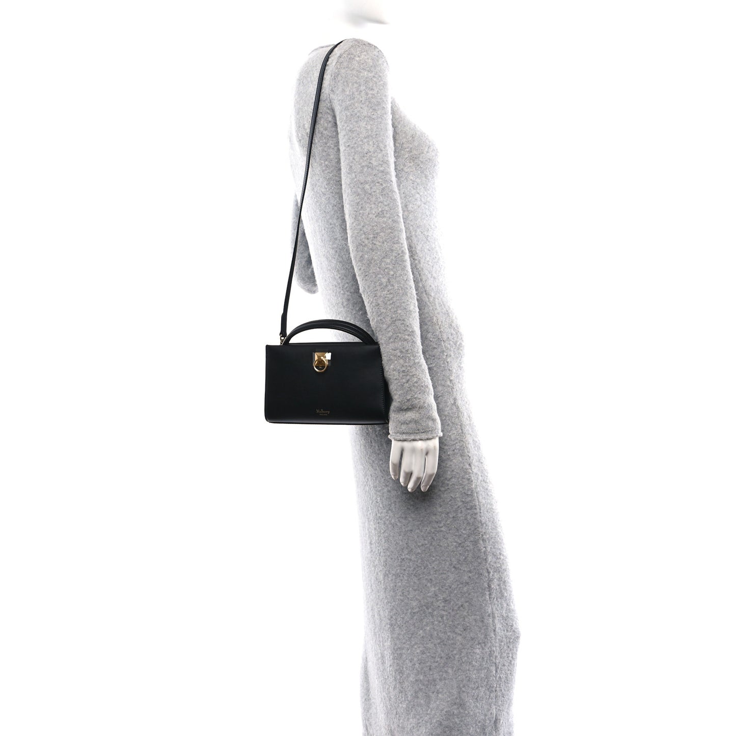 Smooth Calfskin Micro Iris Tote Black
