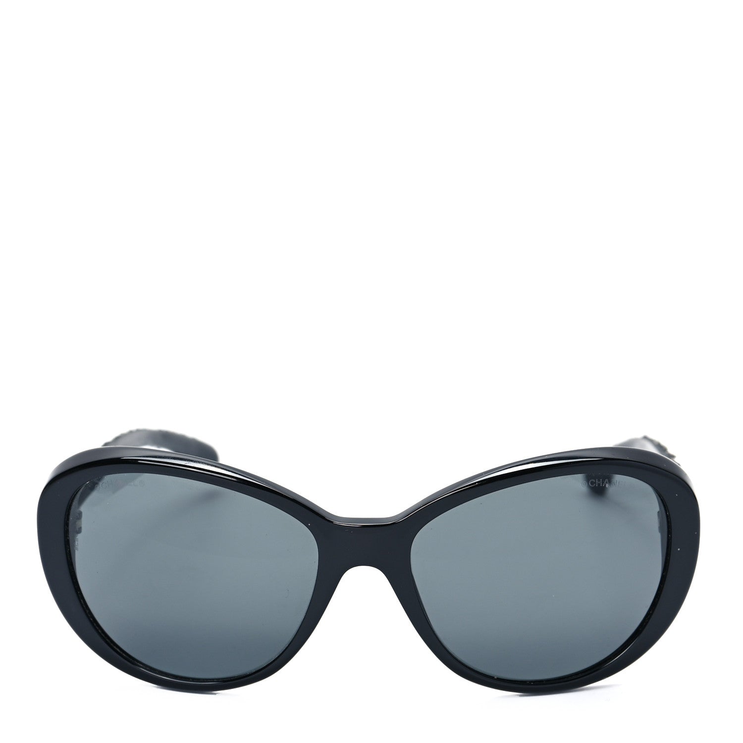Chanel Acetate Tweed CC Sunglasses 5241 Black 2 of 6