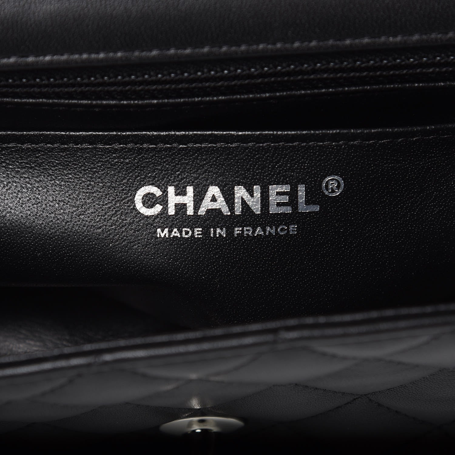 Chanel Lambskin Quilted Mini Rectangular Flap Black 6 of 10