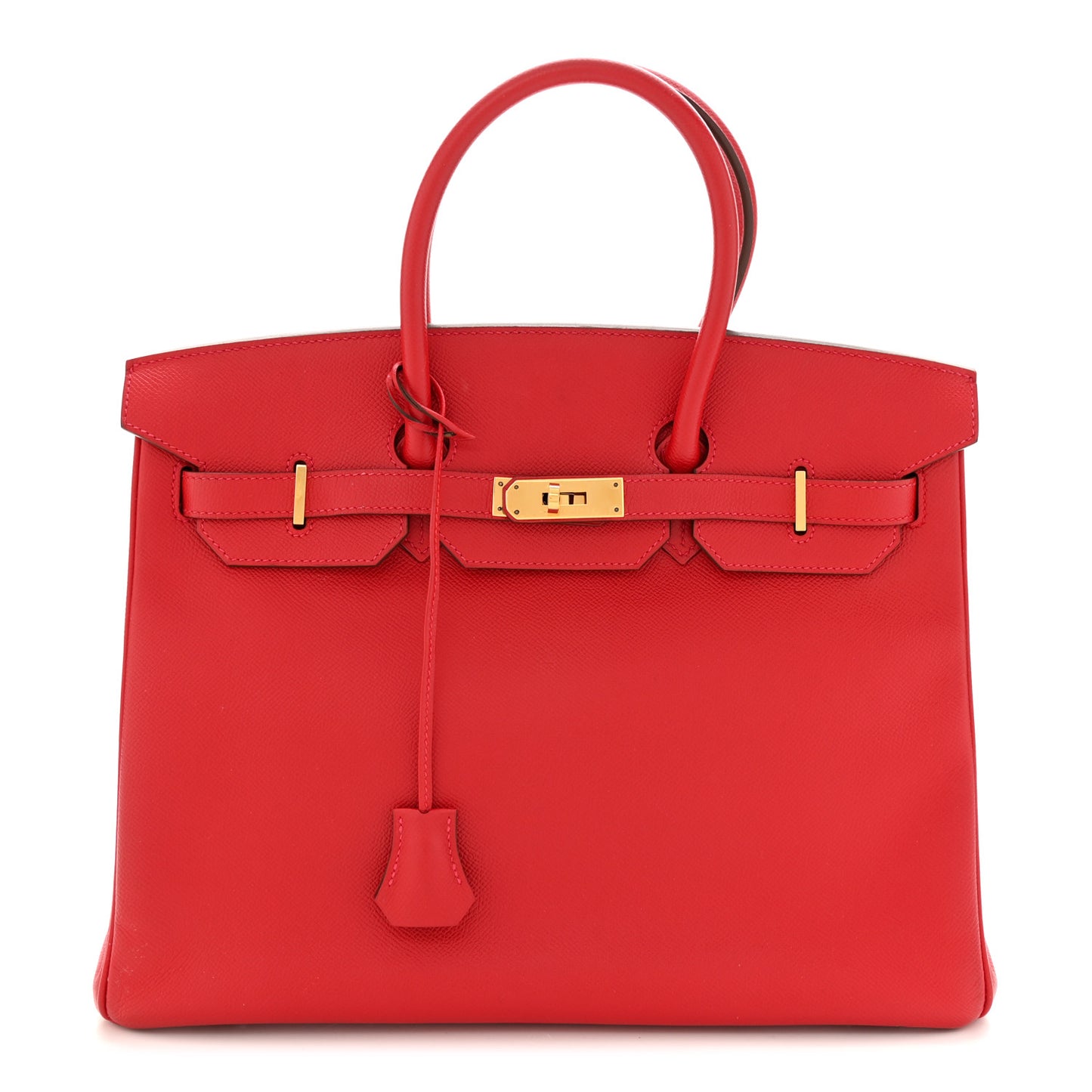 Epsom Birkin 35 Rouge Casaque
