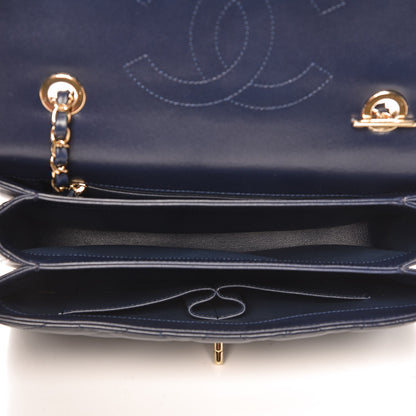 Chanel Lambskin Quilted Medium Trendy CC Flap Dual Handle Bag Navy Blue 5 of 9