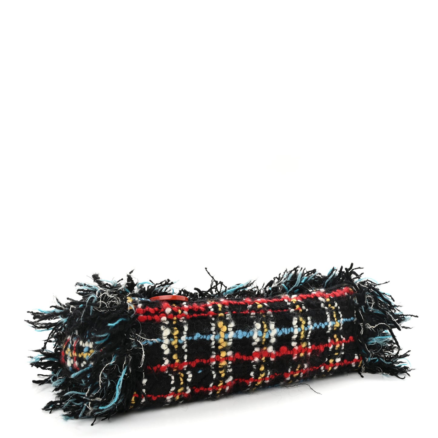 Tweed Quilted Embellished Reissue Shoulder Bag Black Multicolor