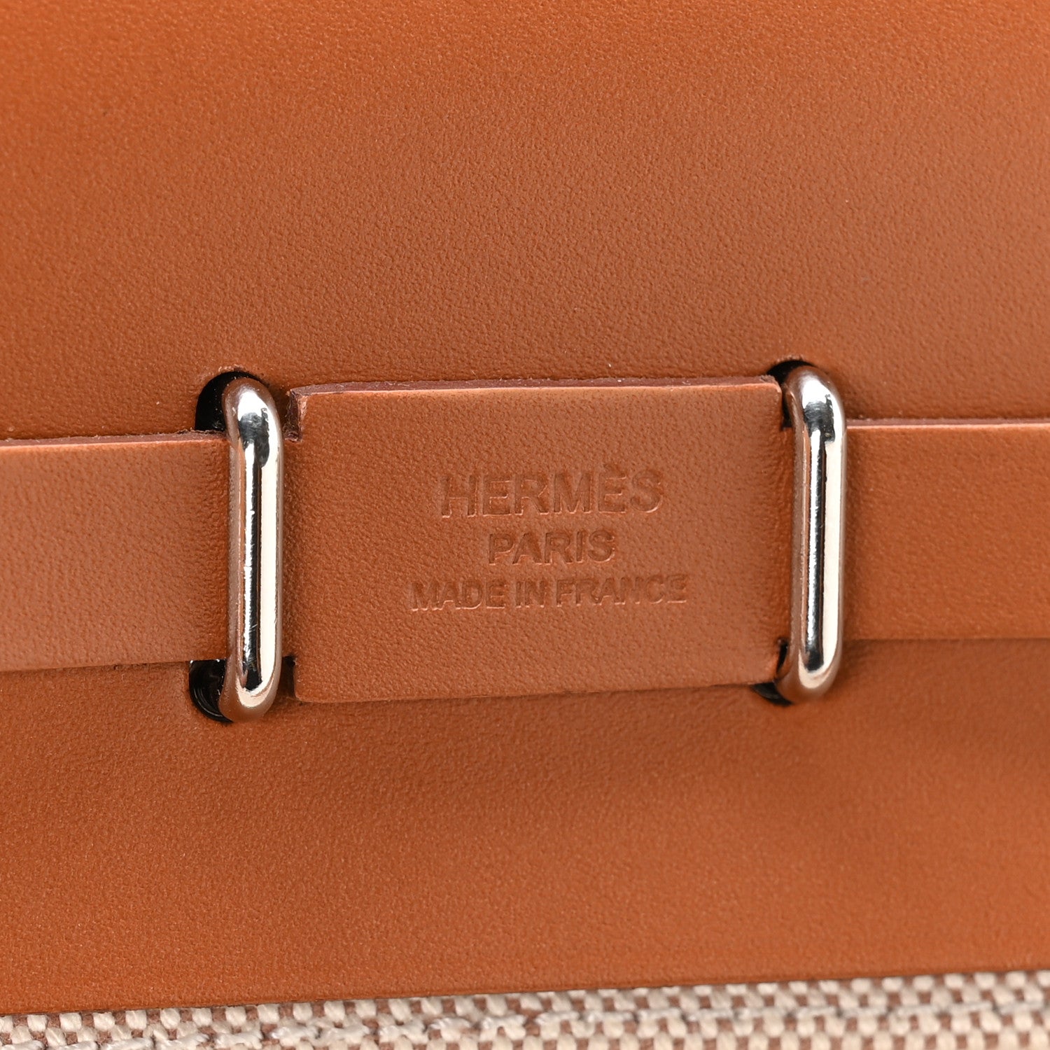 Hermes Military Toile Vache Hunter Herbag Zip Retourne 20 Ecru Beige Fauve 6 of 10
