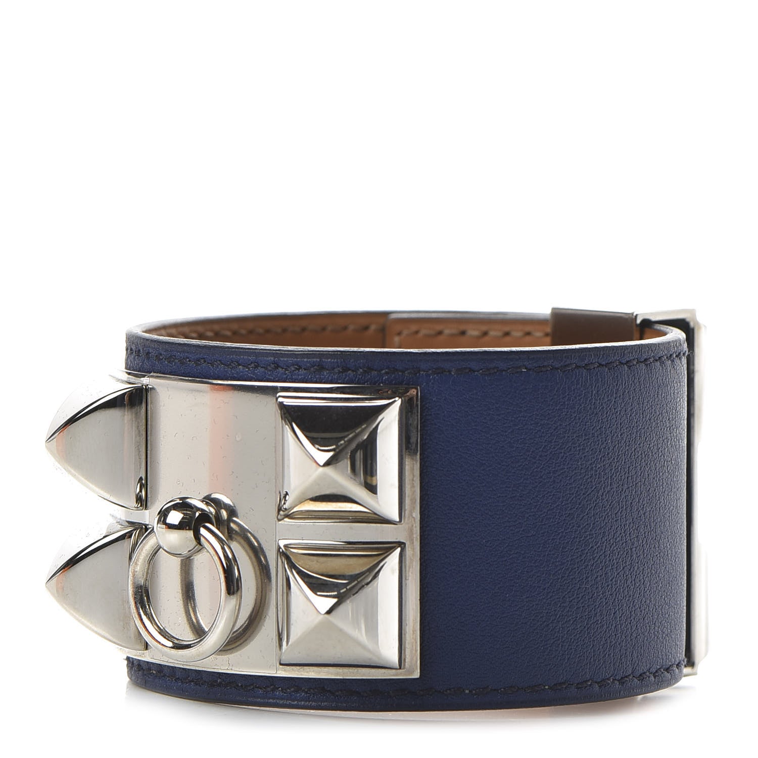 Hermes Swift Collier De Chien CDC Bracelet S Bleu Saphir 1 of 5