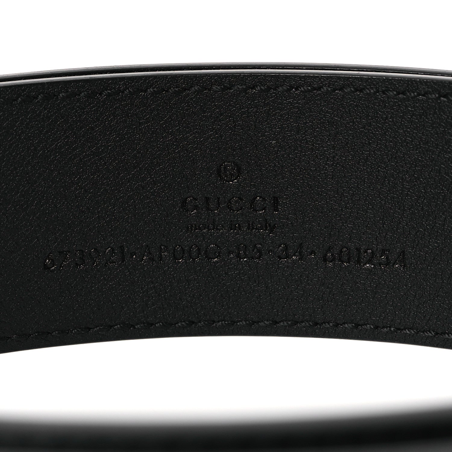 Gucci Calfskin Interlocking G 35mm Belt 85 34 Black 5 of 5