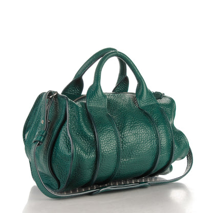 Alexander Wang Pebbled Lambskin Inside Out Rocco Dark Mosaic Rhodium Hardware 3 of 6
