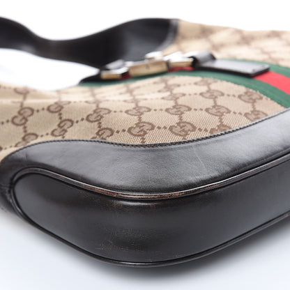 Gucci Monogram Web Jackie O Hobo Dark Brown 8 of 17