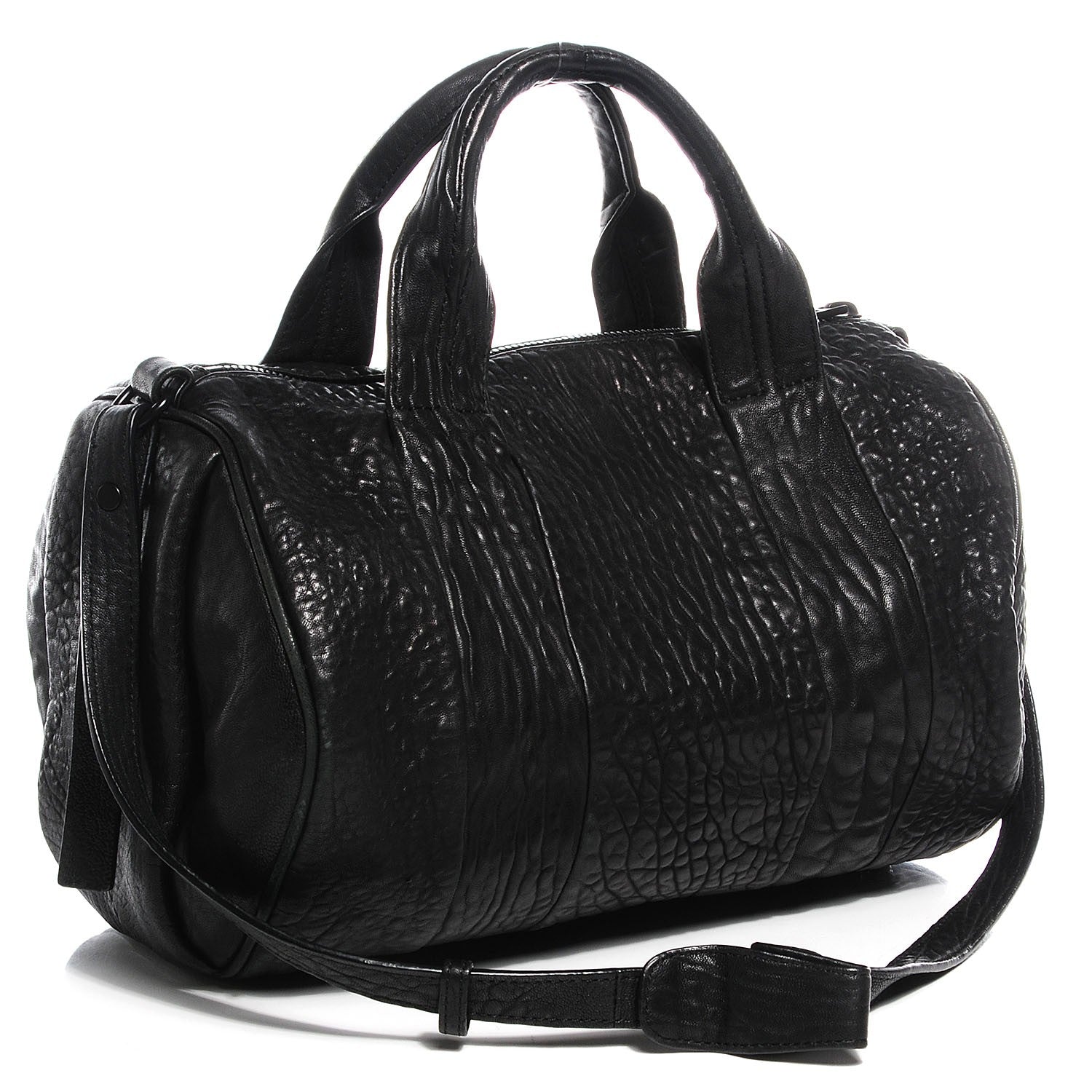 Alexander Wang Pebbled Lambskin Rocco Black Matte Black Hardware 3 of 7