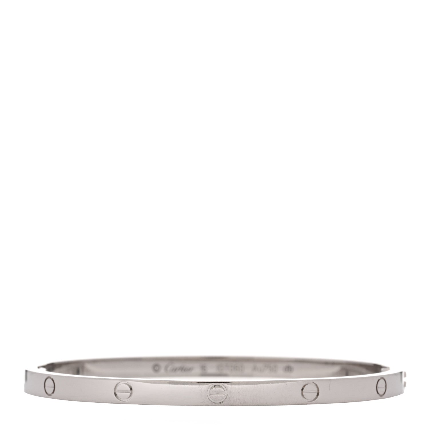 Cartier 18K White Gold Small LOVE Bracelet 16 1 of 5