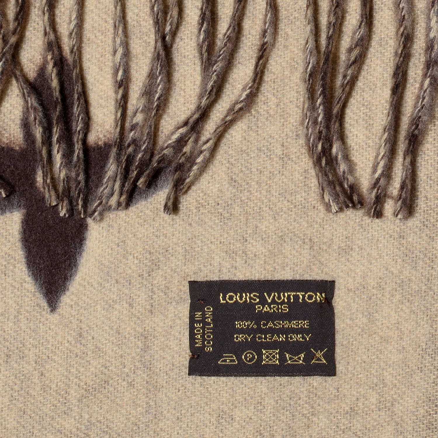 Louis Vuitton Cashmere Monogram Reykjavik Scarf Brown 5 of 5