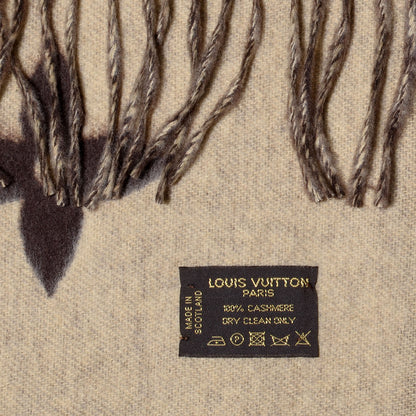 Louis Vuitton Cashmere Monogram Reykjavik Scarf Brown 5 of 5