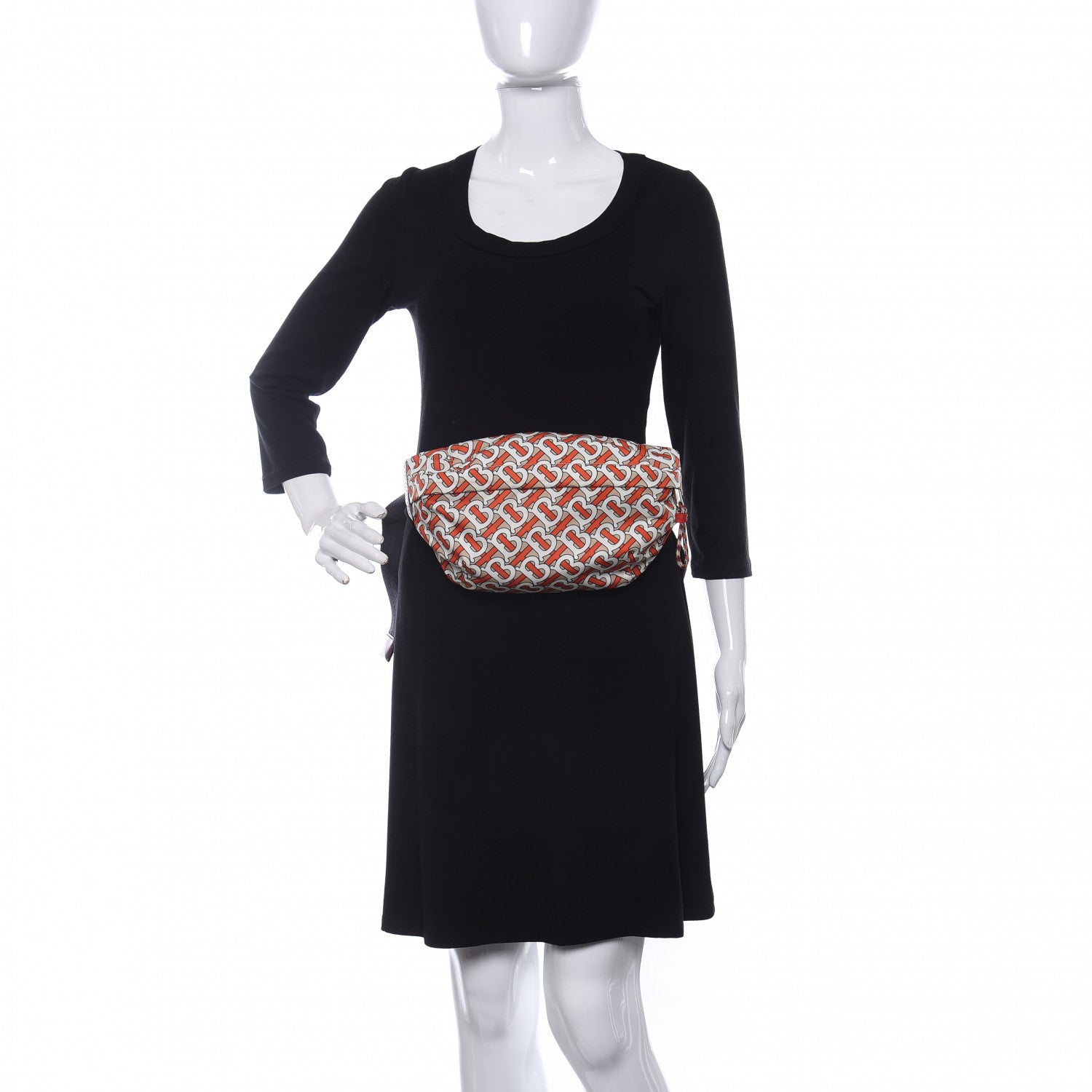 Burberry Nylon Monogram TB Sonny Bum Bag Vermillion 2 of 12