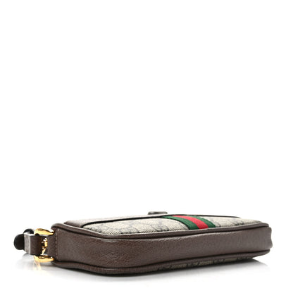 Gucci GG Supreme Monogram Web Mini Ophidia GG Bag Brown 4 of 9