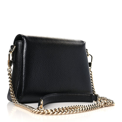 Gucci Dollar Calfskin Interlocking G Crossbody Bag Black 3 of 9