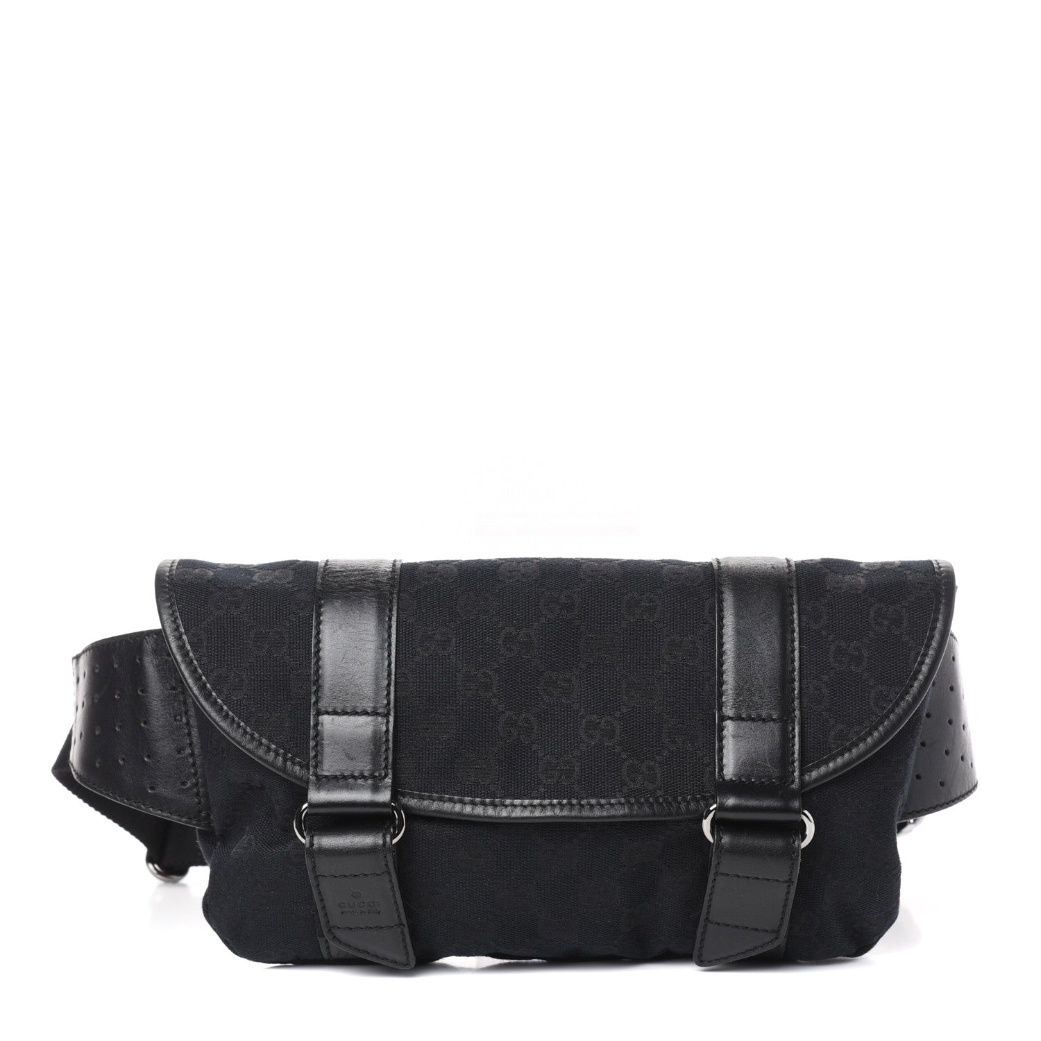 Gucci Monogram Waist Belt Bag Black 1 of 10