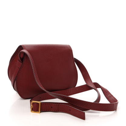 Chloe Calfskin Mini Marcie Round Crossbody Bag Red 3 of 12