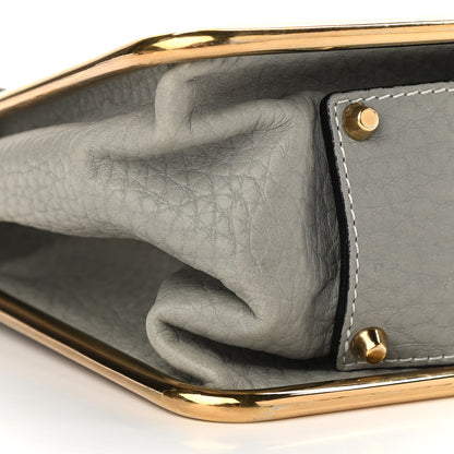 Chloe Grained Calfskin Medium Sally Flap Bag Grey 12 of 15