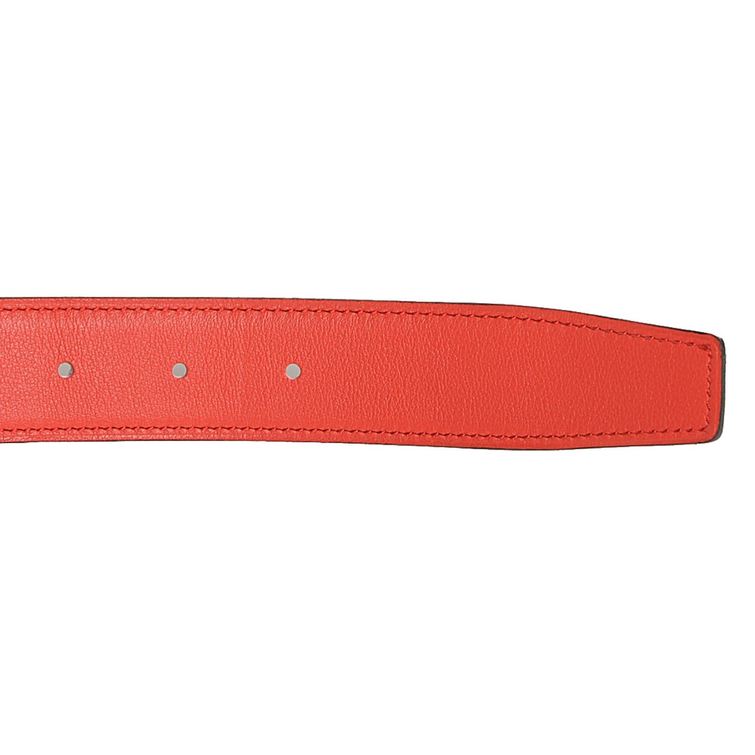 Hermes Epsom Swift 32mm H Belt 85 Anemone Capucine 5 of 8