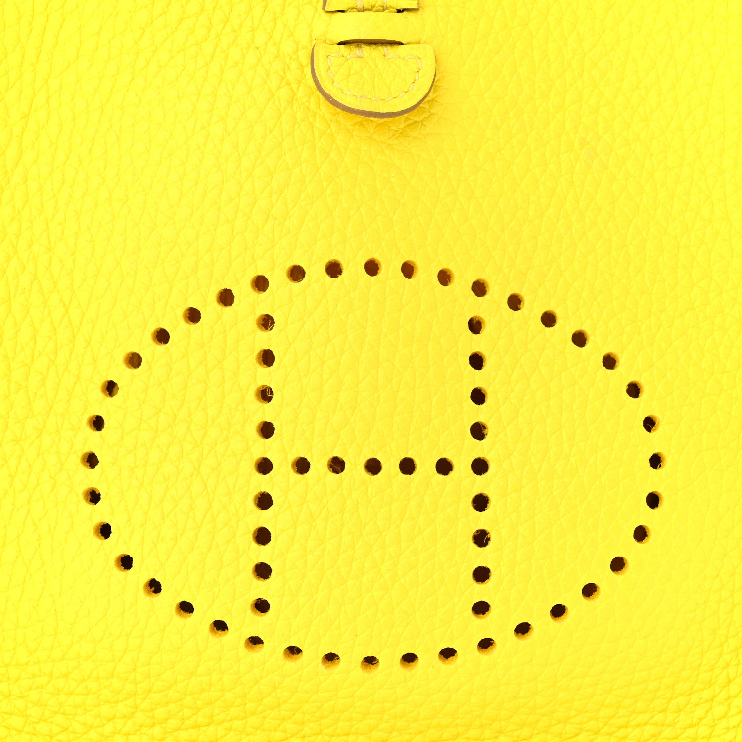 Hermes Taurillon Clemence Evelyne TPM Lime 8 of 14