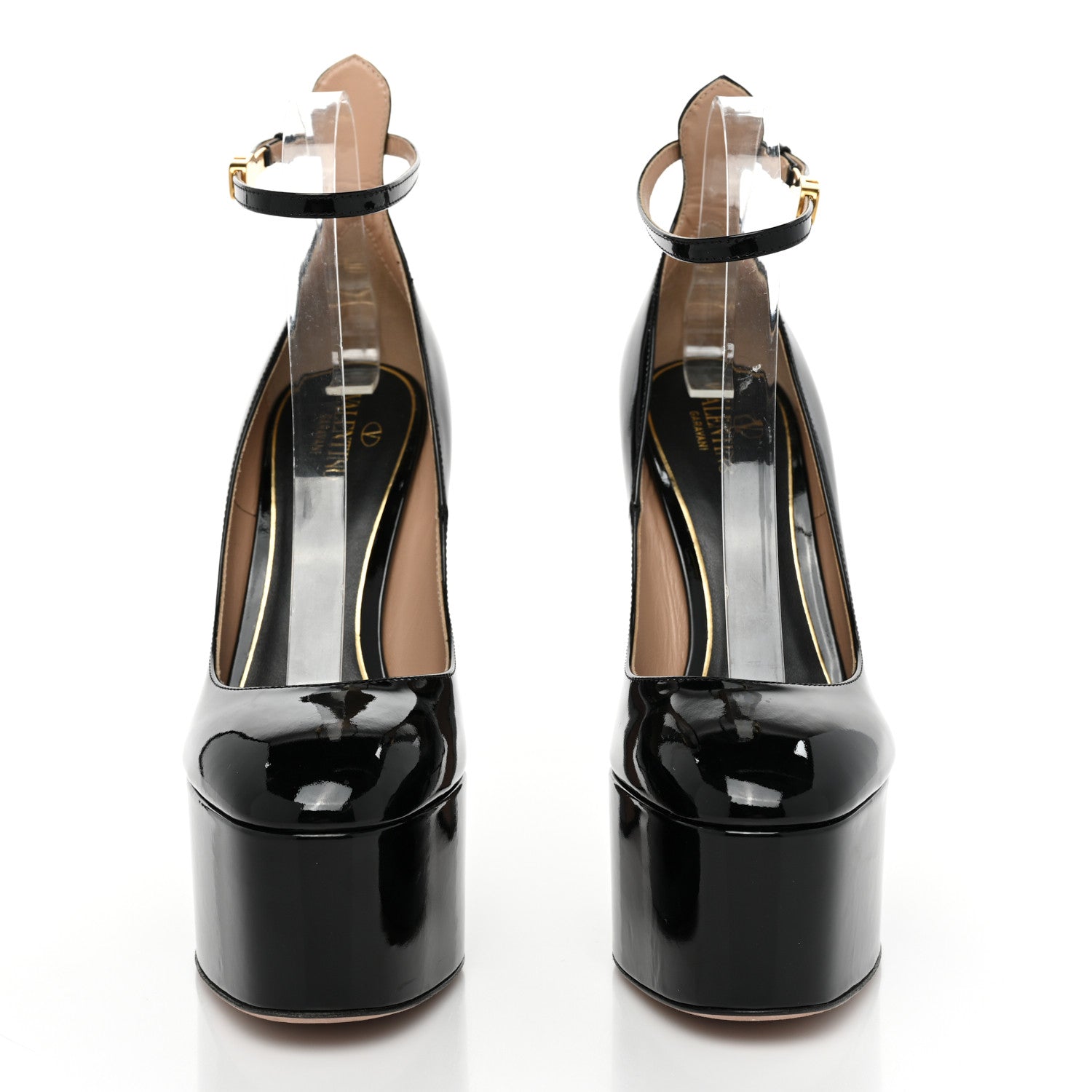 Valentino Garavani Patent Tan-Go 55/155mm Platform Pumps 40 Black 2 of 10